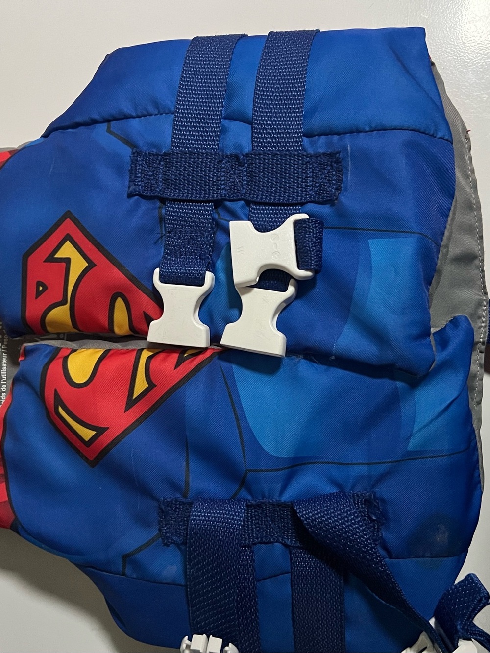 Blue Superman Kids Life Vest Costume - Boy's Swim Safety Vest